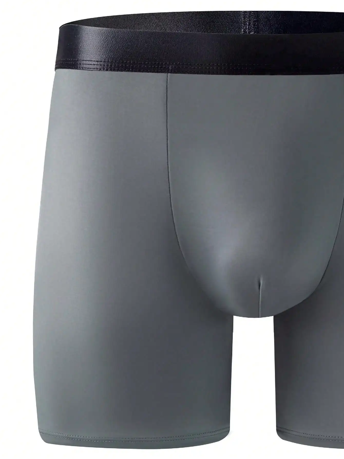 4 pcs men\'s shorts, ice silk feeling,breathable and comfortable,Fashionable Solid color pants body, elastic sports shorts