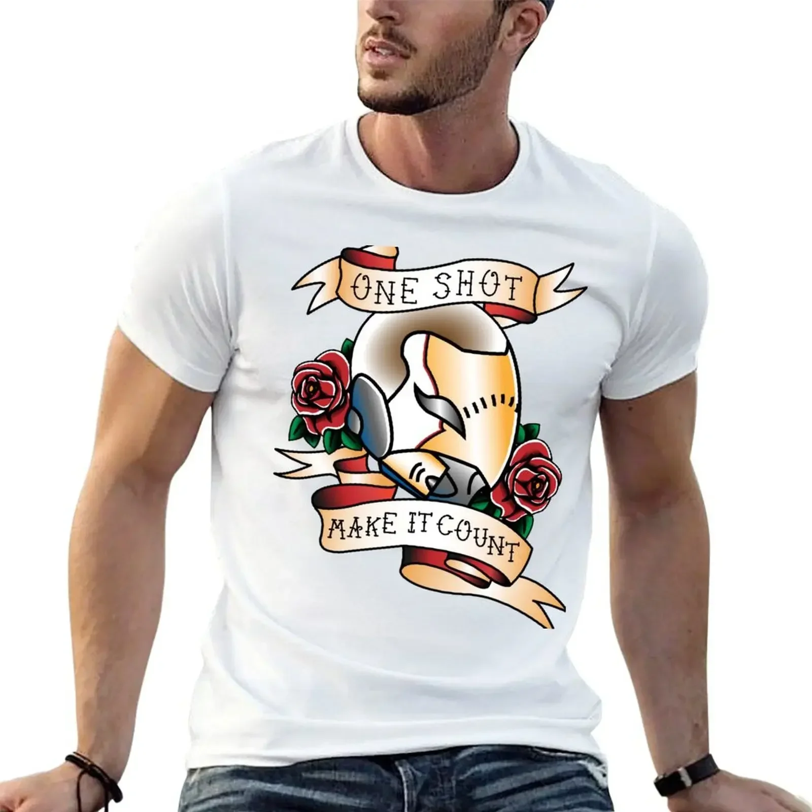 One Shot T-Shirt customs cute clothes basketball graphic tees baggy shirts fitted t shirts for men