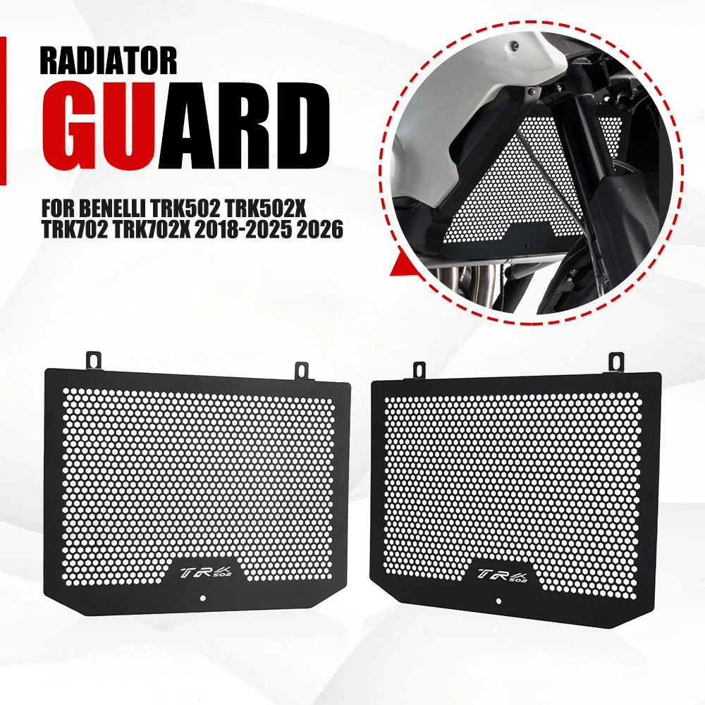 

Motorcycle Radiator Grille Guard Protector Cover Guard For Benelli TRK502 TRK502X TRK552 TRK552X TRK702 TRK702X 2018-2025 2026