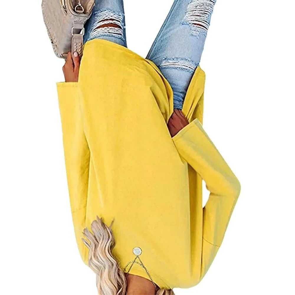 Fashion Loose Long Sleeve V-neck T-shirt Women Tops Spring Summer Autumn Blouse Casual Tees Solid Tshirt Women Clothing New