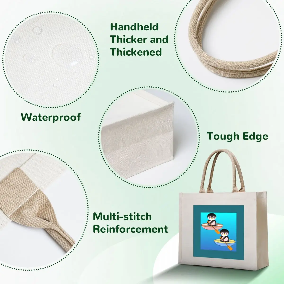 Water sports KAYAK Tote Bag shopping bags foldable Gift bag bags luxury women