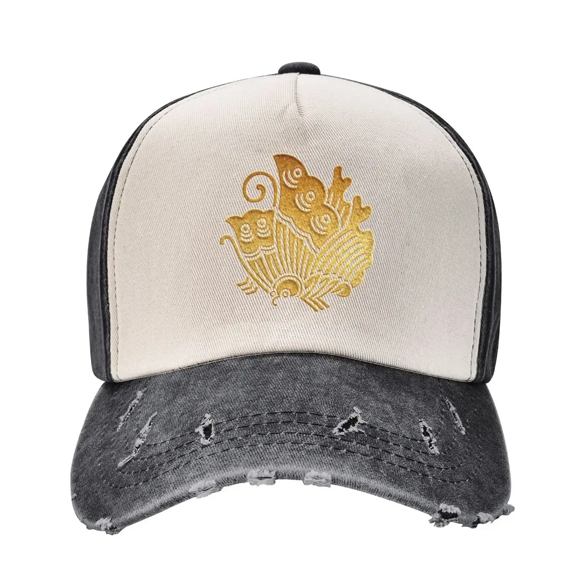

Ageha Cho Kamon in Gold Seal Baseball Cap Custom Cap funny hat luxury woman cap Military Tactical Women's 2025 Men's