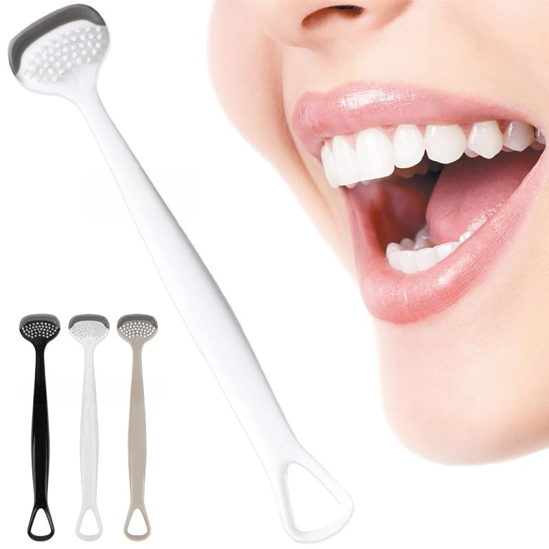 Triple Effect Tongue Scraper Tongue Scraping Plate Oral Cleaning Brush Reusable Fresh Breath Oral Hygiene Care Cleaning Tools