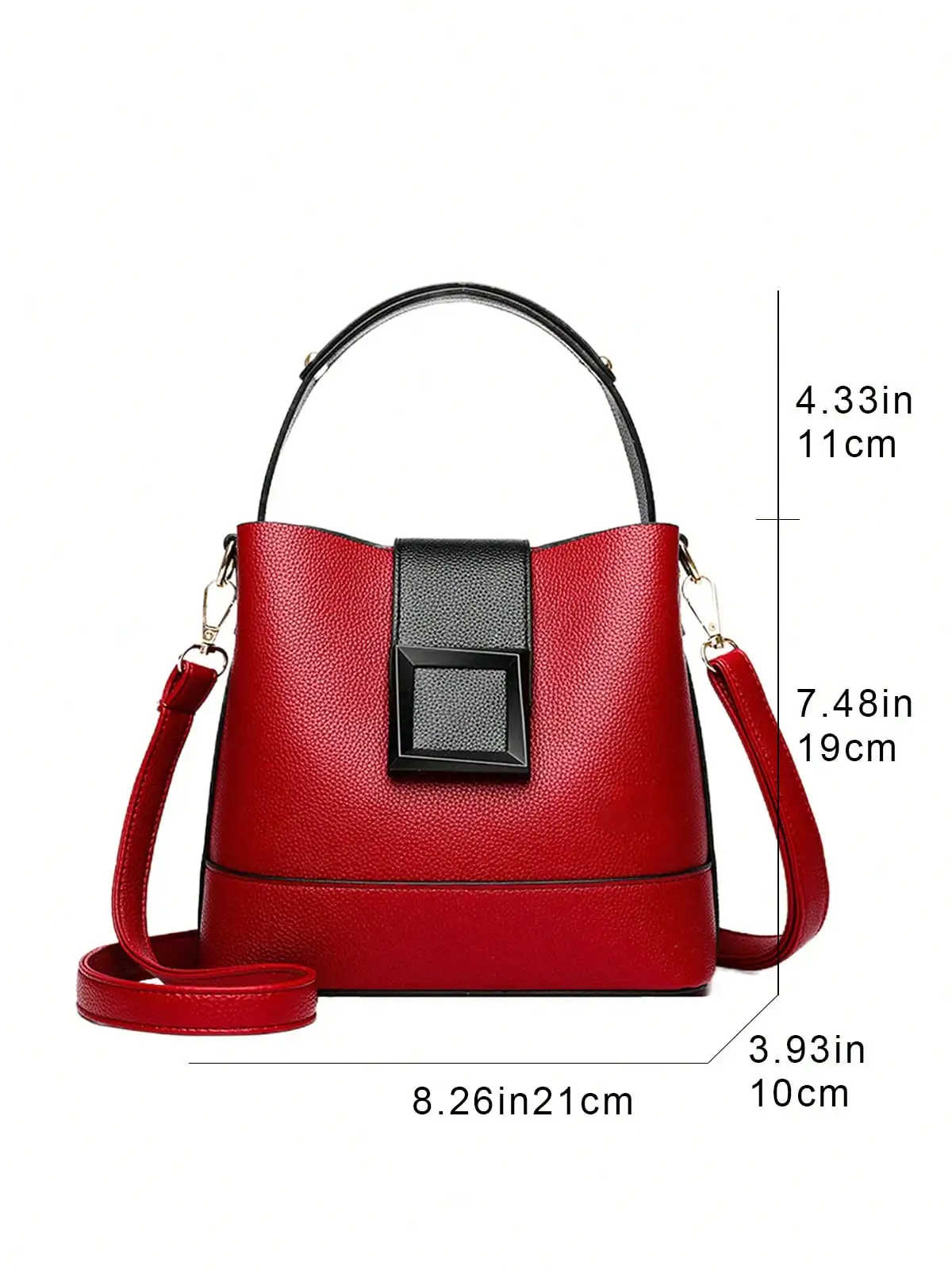 السيدات العلامة التجارية الجديدة أزياء دلو حقيبة بو تقليد الجلود الرجعية عارضة الكتف حقيبة ساعي الكلاسيكية بلون حقيبة يد