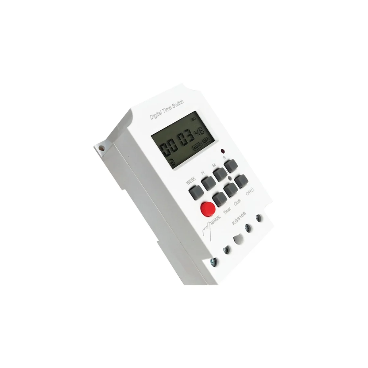 Interruptor de temporizador Digital, dispositivo electrónico programable, 220VAC 25A KG316S, 1 segundo