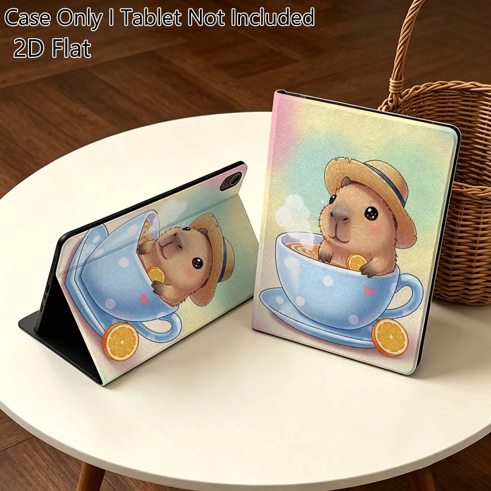 Capybara Art Popular Cartoon Gift For Huawei MediaPad T5 T10s M6 M5Lite SE Honor Tab 5 6 7 V7 V8 X8a X9a Pro Soft Tablet Case