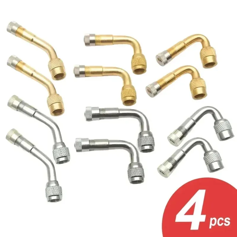 1-6pcs  Motorcycle Truck Car Moto Bike Degree Angle Bent Valve Adaptor Tyre Tube Valve Extension Adapter