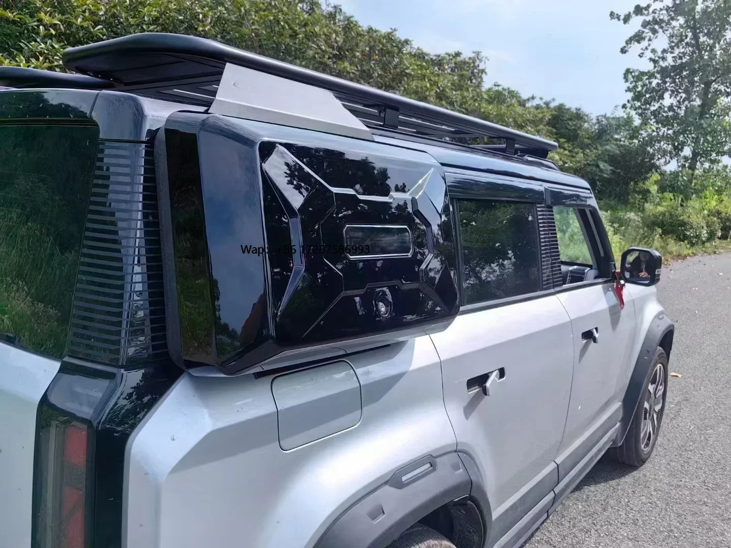 Chery ICar 03 Exterior Modification Auto Parts Kit Roof Climbing Ladder Side box with Luggage Roof Rack Car Accessories