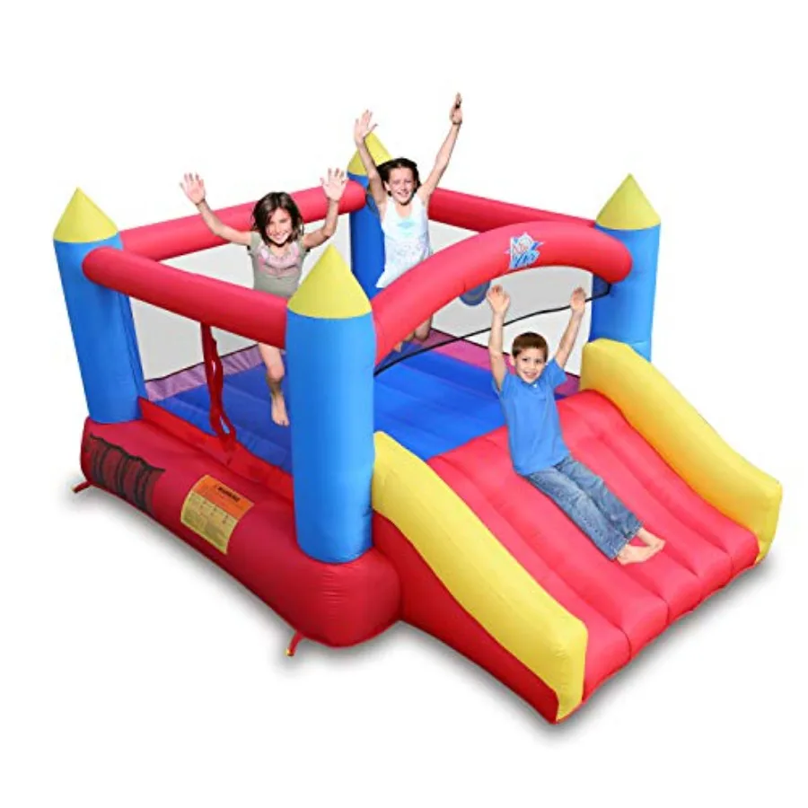 Casa de salto, bouncer inflável sem ventilador de ar, ventilador 450W/0,6HP necessário para operar, costurado durável com material extra grosso