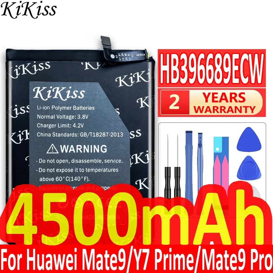 

KiKiss 4500 мАч HB 396689 Аккумулятор ECW для Huawei Mate 9 Y7 Prime Y7 2017 Enjoy 7 Plus Mate9 Pro для Honor 8C Y9 2018 Версия