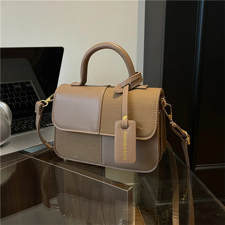 

​​Designer Inspired Patchwork Bag​​ 2025 New Women Retro Crossbody Purse Vintage Small Square Shoulder Bag High Quality Fashion