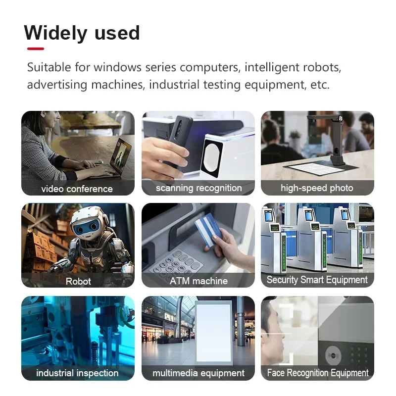 New New 5600 12MP IMX577 4.3mm 80° Distortionless HD 4K Face Recognition Machine Vision USB Camera Windows Android Linux Raspber