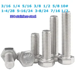 3/16 1/4 5/16 3/8 1/2 5/8 10# 1-4/285-16/24 3-8/24 7/16 1/2 Outer Hexagon Head Bolt British-American External Hexagon Screws
