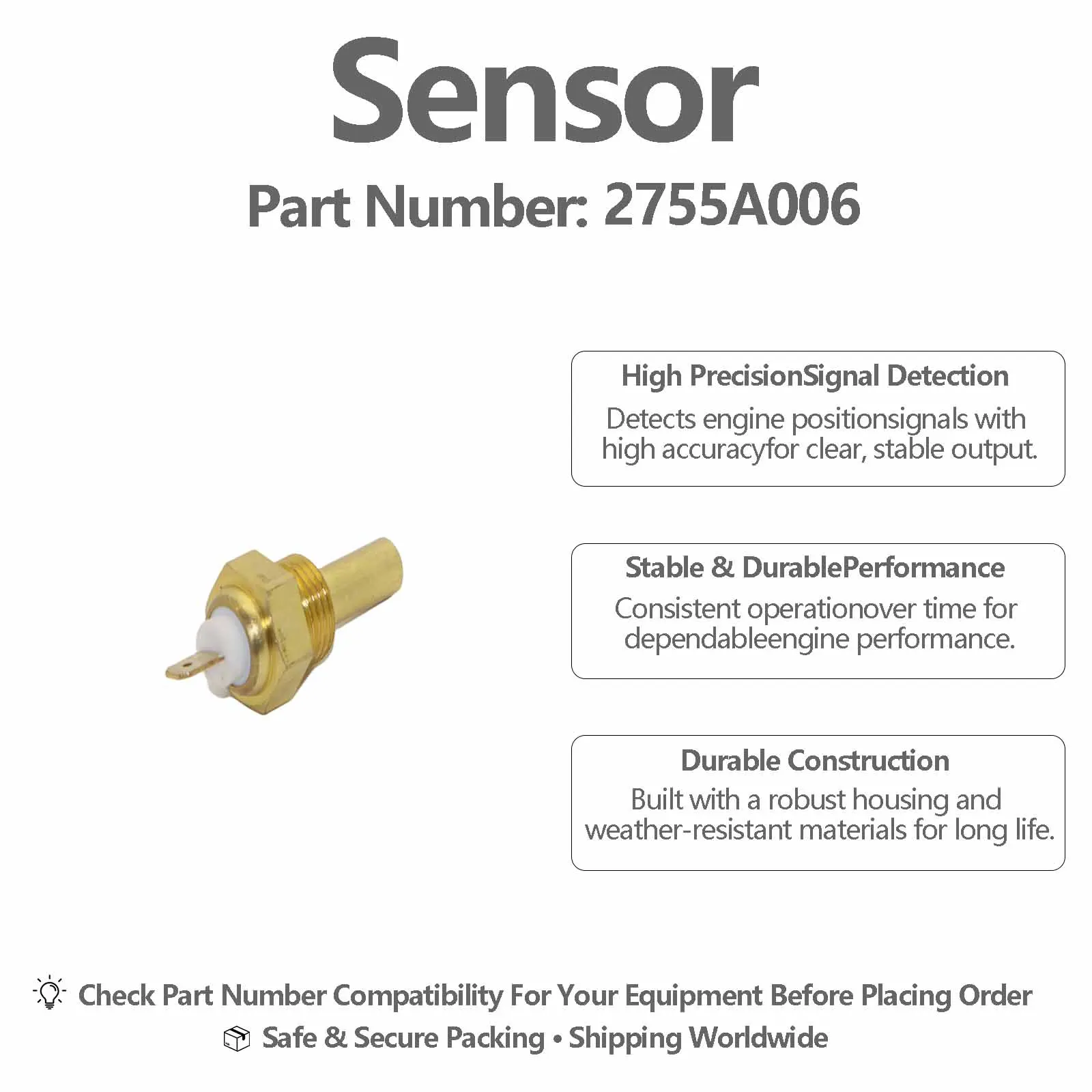 Oil Pressure Sensor 2755A006 For Perkins Engine 1004-42 103-06 103-09 103-10 103-15