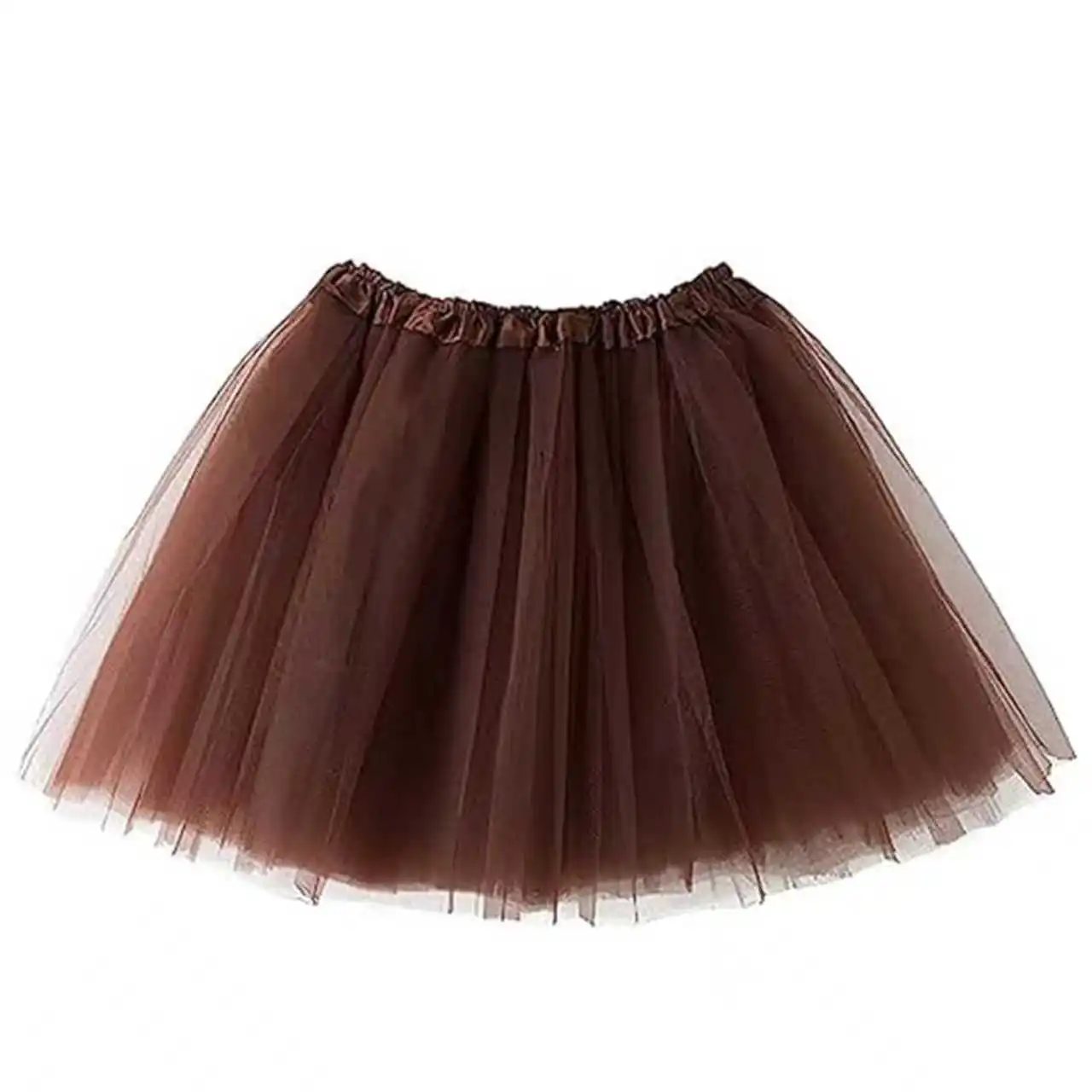 PESENAR 大人用チュチュスカート トナカイヘッドバンド付き 靴下 鹿 コスプレ衣装 クリスマス仮装衣装 女性用 女の子用 ブラウン