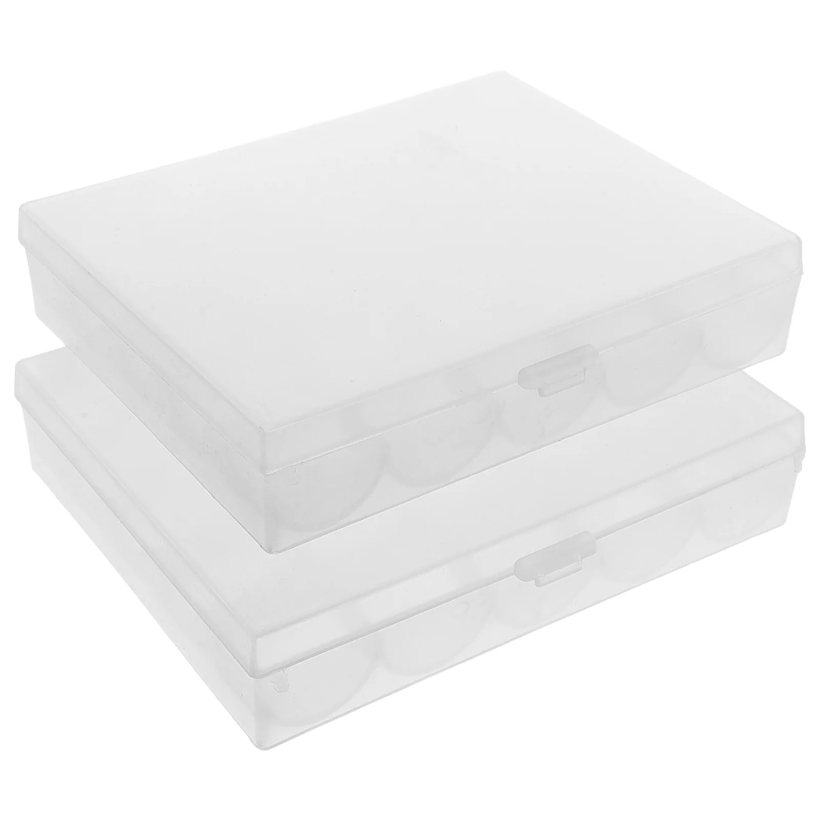 

2Pcs Bobbin Storage Box Plastic Case Clear Durable Organizer for Sewing Craft Supplies Sewing Machine Kit Bobbin Rack