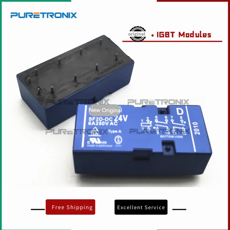 SF2D-DC24V جديد الأصلي 24 فولت 24VDC التتابع
