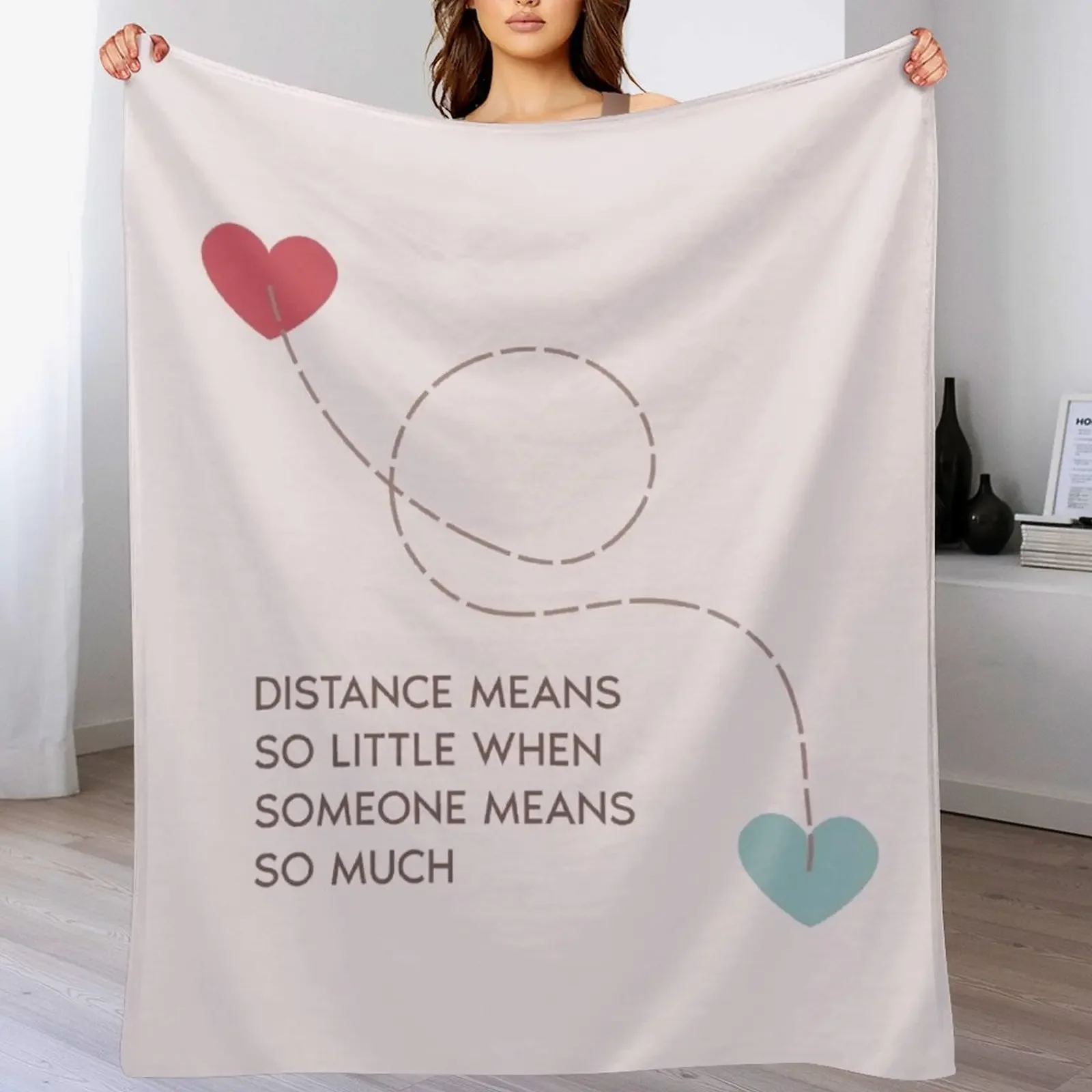 Long distance friendship and relationship Throw Blanket Retros Softest Blankets