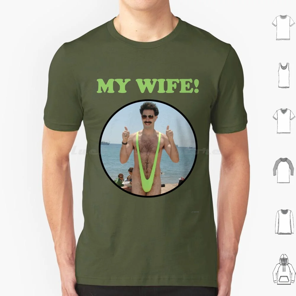 Mankini My Wife T Shirt Men Women Kids 6Xl Khazakstan Ali G Sacha Baron Cohen Very Nice