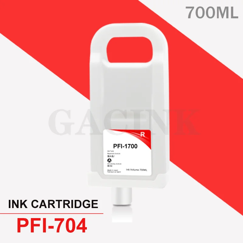 PFI-704 PFI 704 Refillable Ink Cartridge With ARC Chip 700ML For Canon imagePROGRAF iPF8300 iPF8300s iPF8310 Printer 12Colors