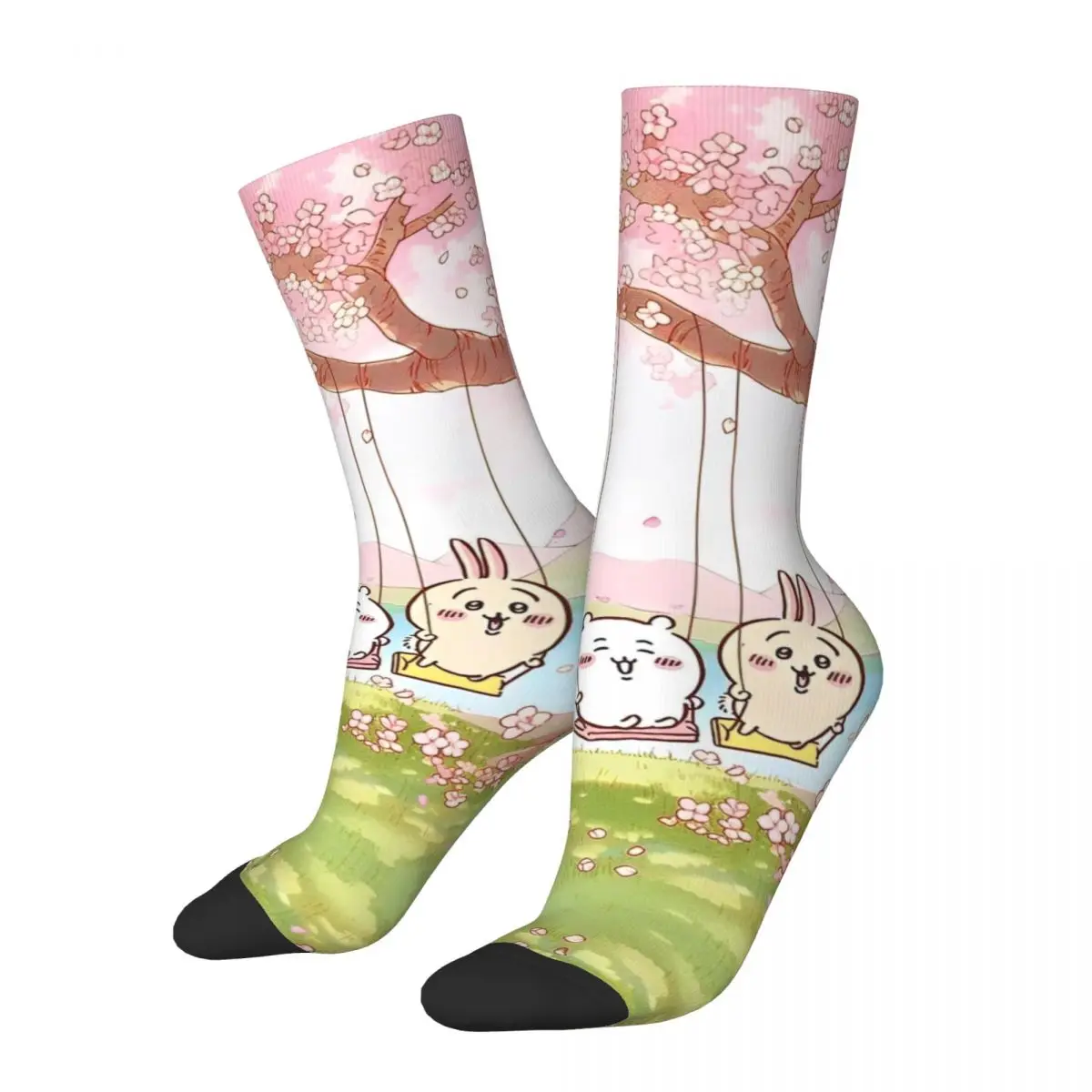 

Autumn Winter Men's Women's Cute Cartoon Manga Socks Chiikawa Breathable Skateboard Socks