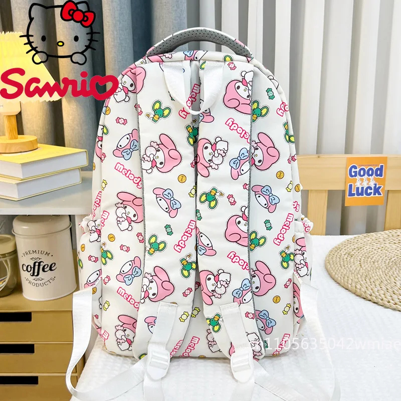 Sanrio New Student Backpack Fashion High Quality Women's Backpack Cartoon Versatile Large Capacity Girls' Travel Backpack