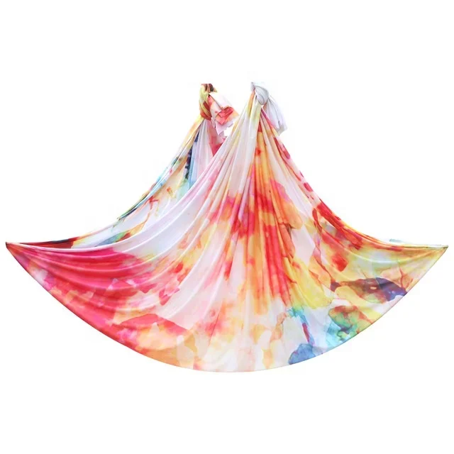 flying multicolor  antigravity buy aerial hammock yoga swing 8m/9m/10m set certified austrelia factory