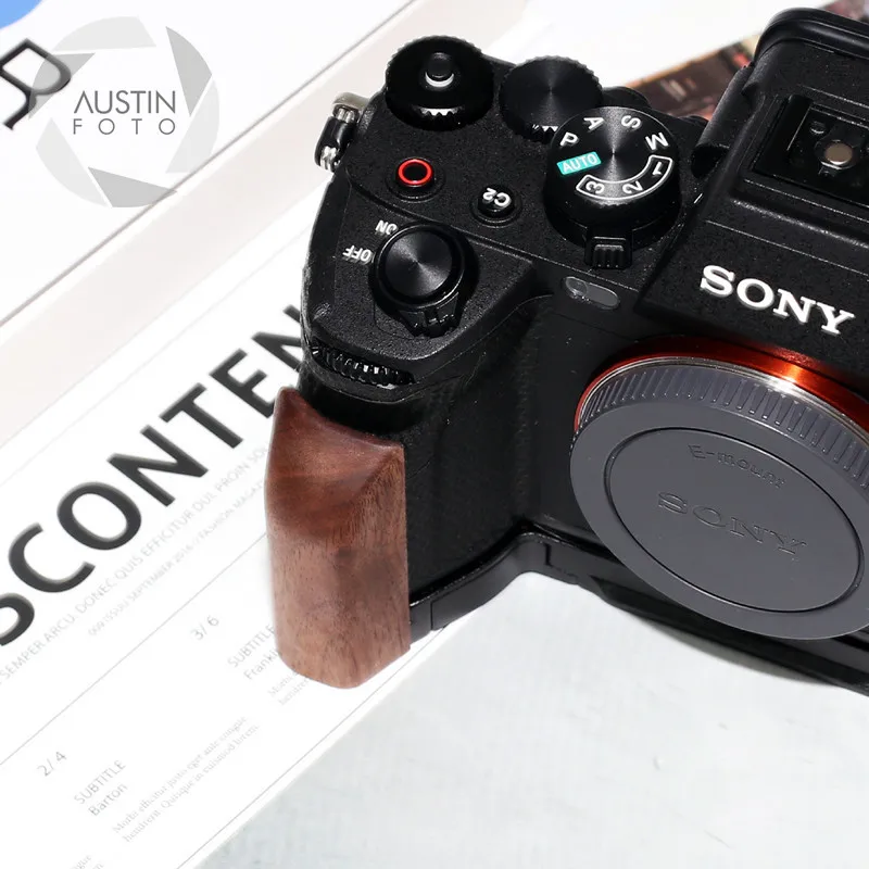 A7R5 A7M4 a7IV Hand Grip Wood Bracket For Sony A7M4 A7IV Quick Release L Plate