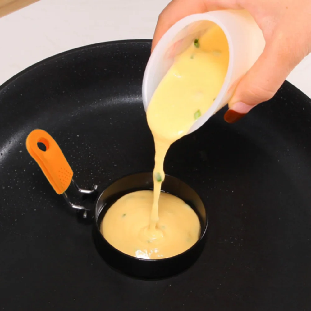 Stainless Steel Fried Egg Mold Nonstick Egg Cooking Ring Heat Resist Creative Fried Cake Tool for Baking Tools Cooking Supplies