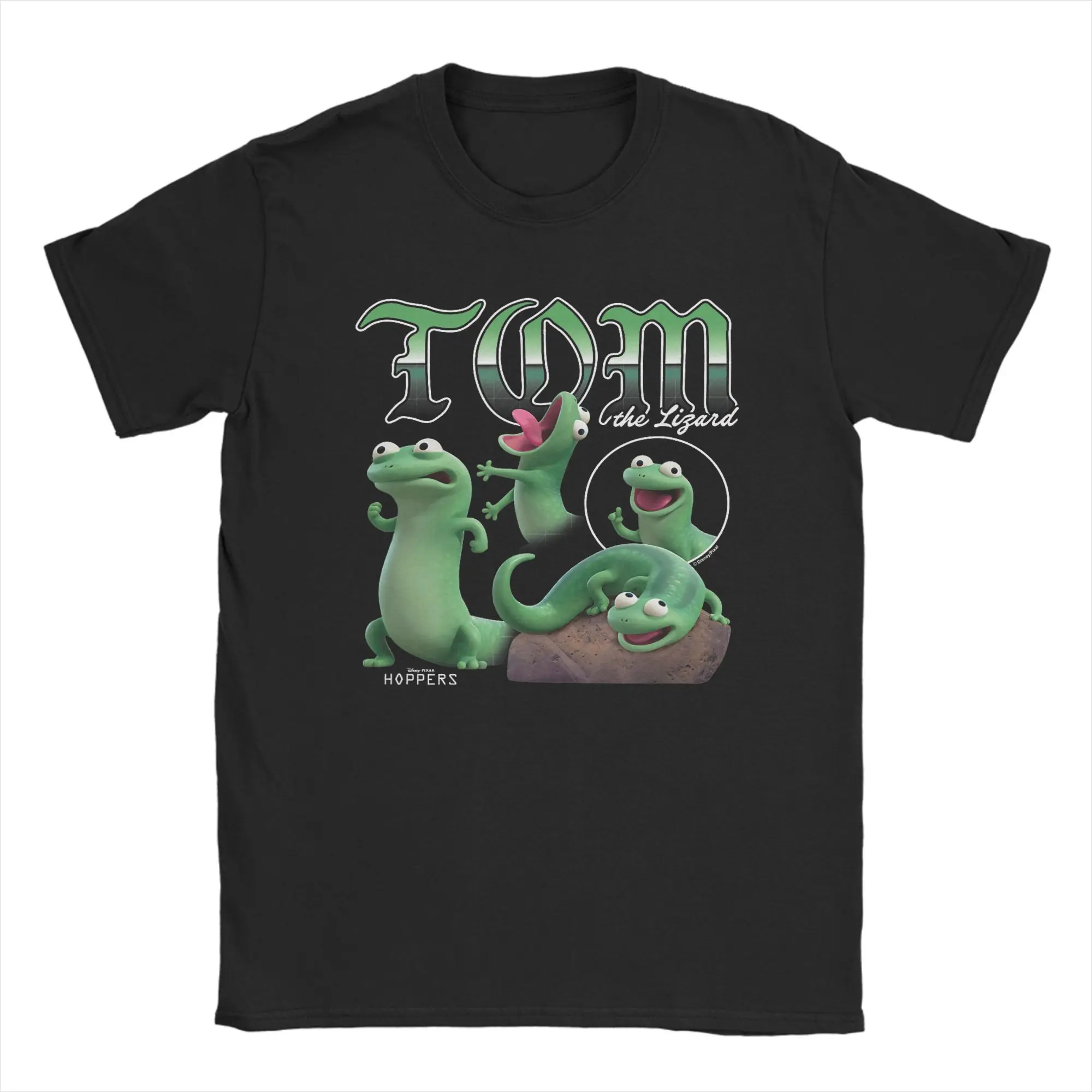Unique Hoppers Tom The Lizard Poses T-Shirt for Men Round Collar Pure Cotton T Shirts  Short Sleeve Tees Party Tops