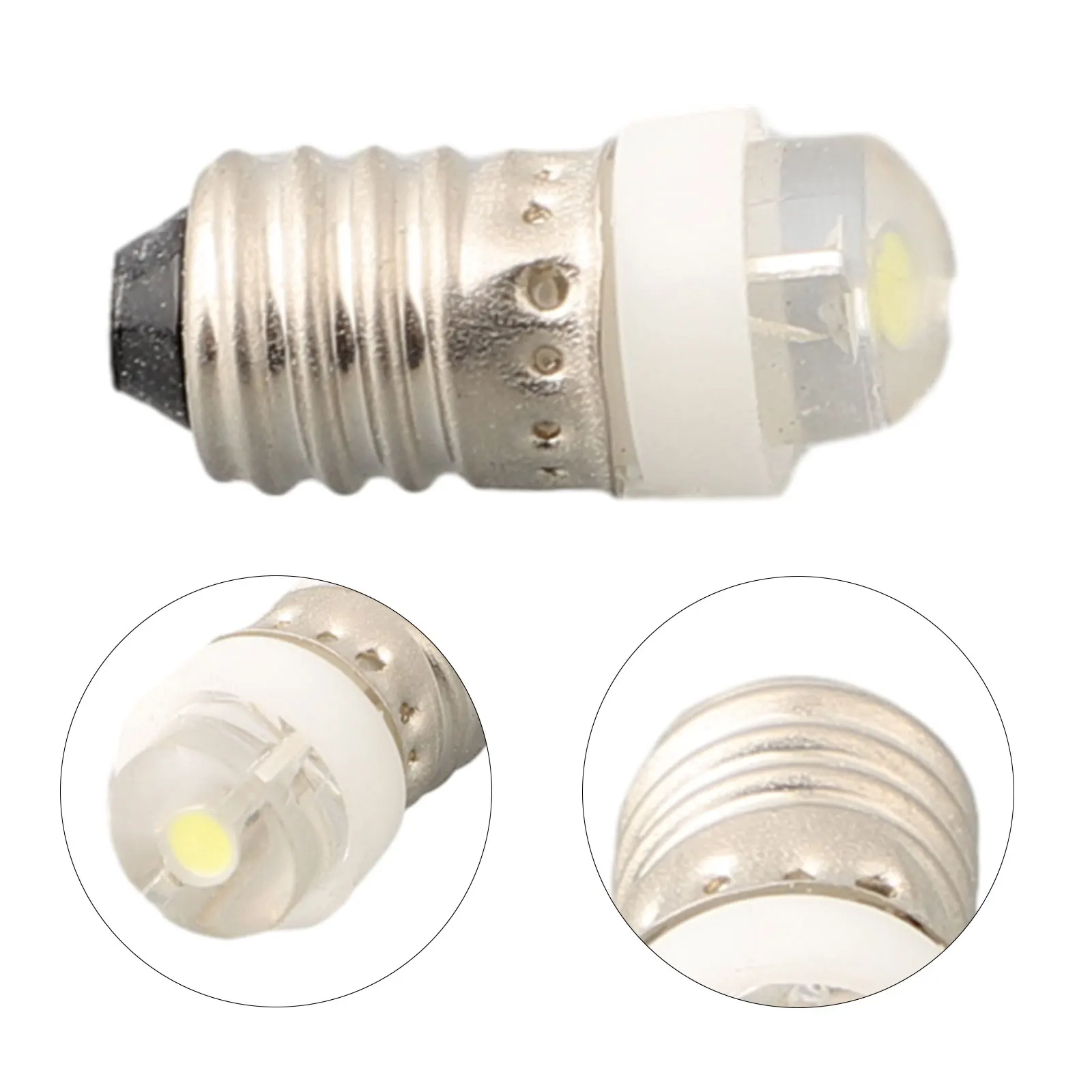 3V 4.5V 6V 0.5W E10 LED Indicator Signal Instrument Screw Mouth Small Bulb Lantern Bulbs For Flashlight Replace Accessories