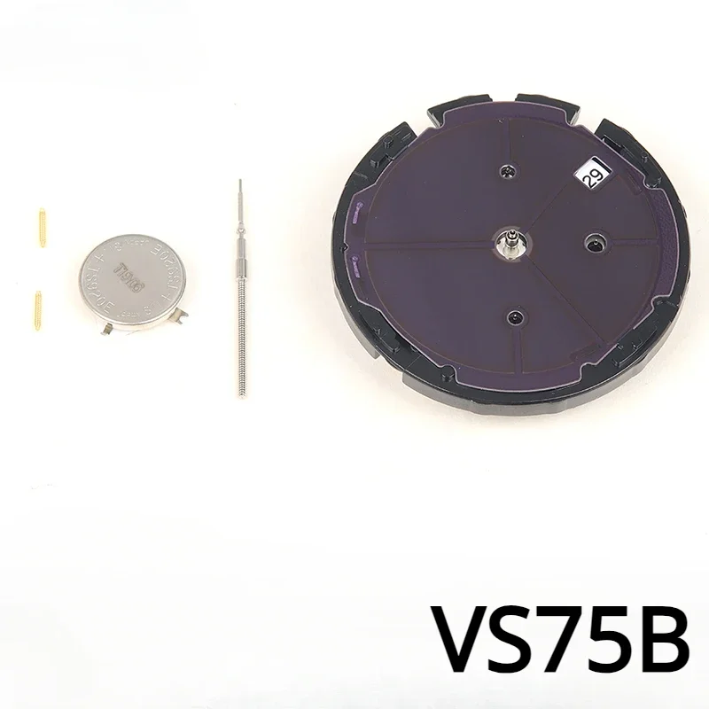 

Оригинальный новый механизм VS75B/VS75A, 6 стрелок, фотокинетический Солнечный механизм VS75, механизм часов, аксессуары для ремонта