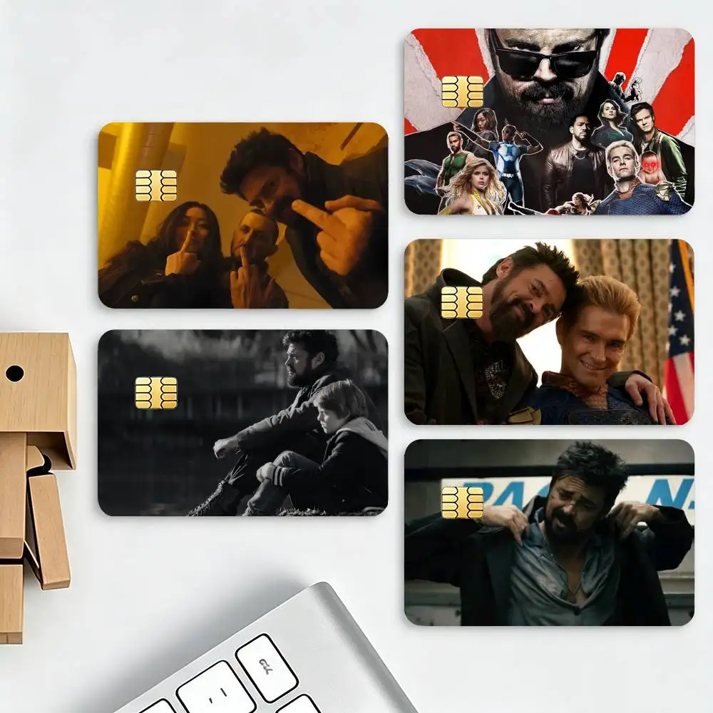 The Boys B-Billy B-Butcher HD Credit Card Stickers Game Card Decal Small Chip Waterproof Sticker Gift Decor