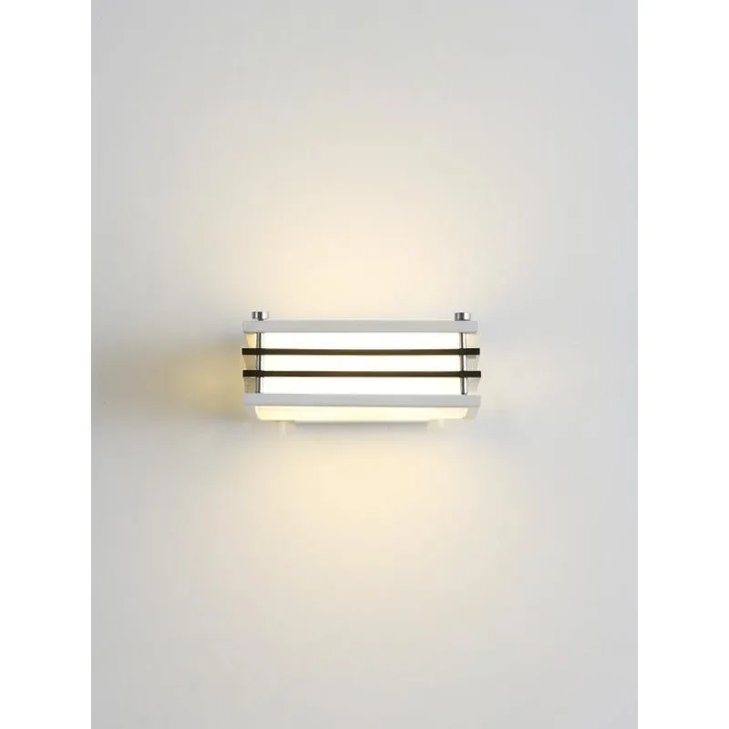 Nordic Modern Wall Lamp Red Full Spectrum Eye Care Light for Living Room Background Bedroom Bedside Decor Fixture Minimalist