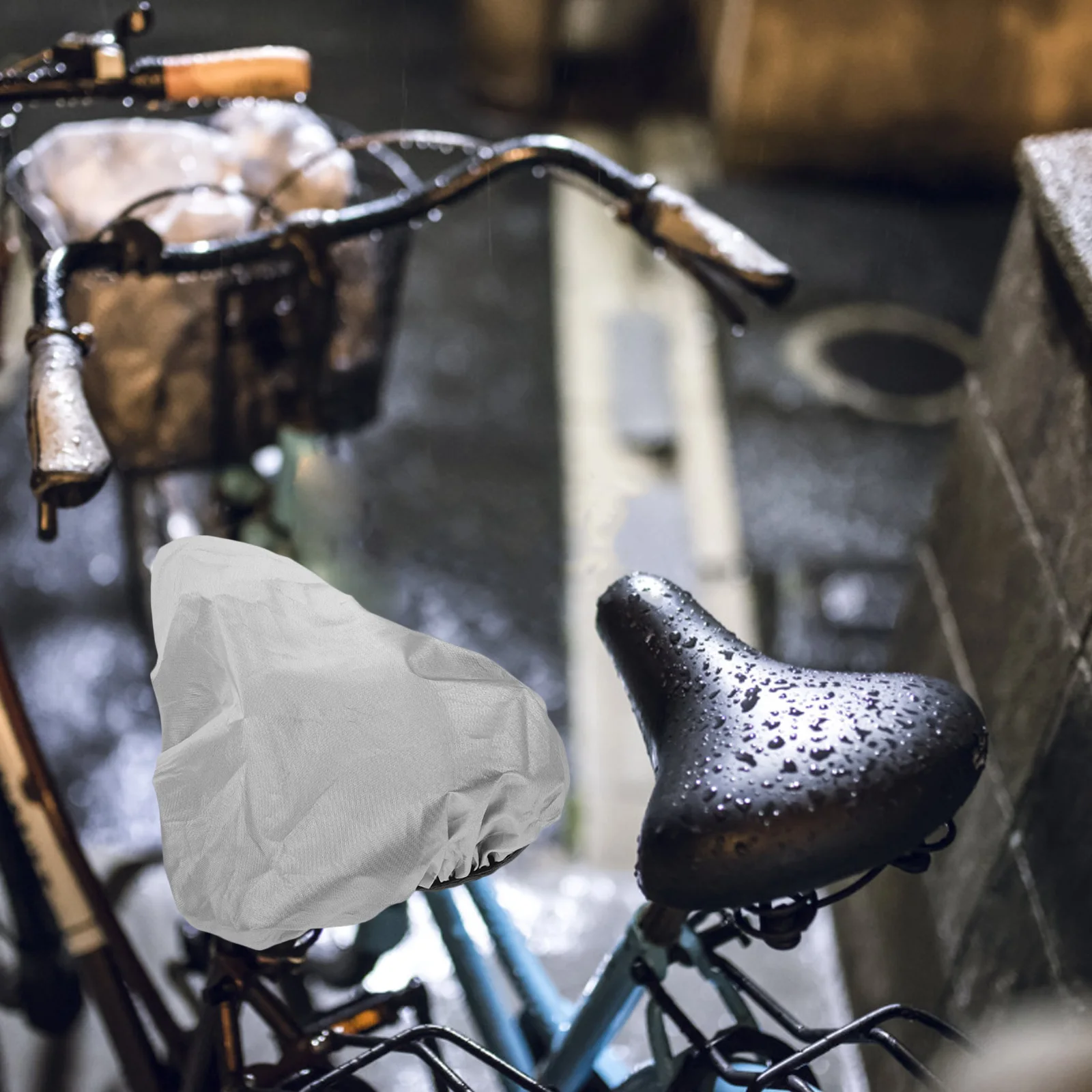 

5Pcs Bike Seat Rain Covers Waterproof Uv Protection Elastic Mountain Bike Saddle Cover Outdoor Bicycle Cushion