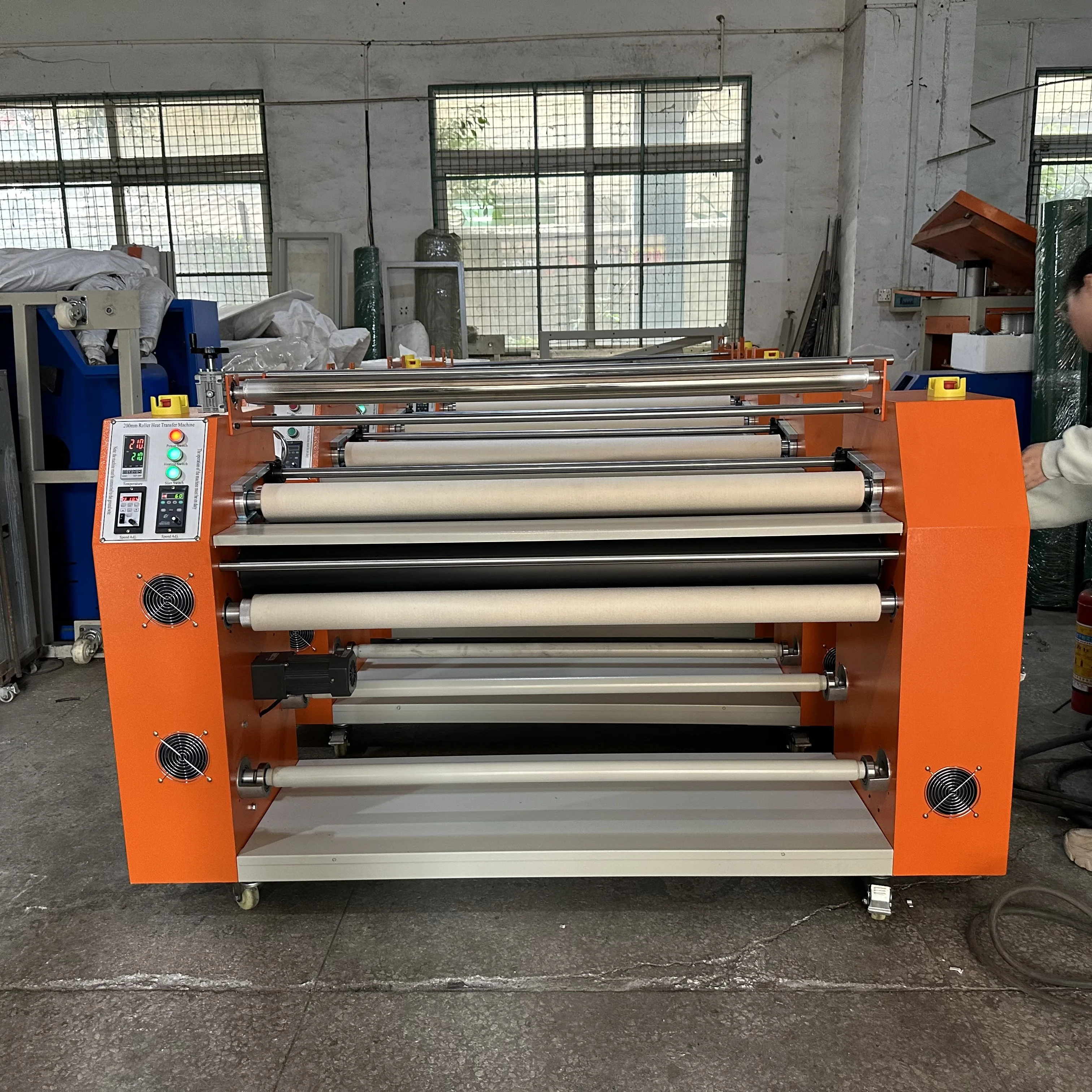 High Speed Roll To Roll Sublimation Rotary Calendar Heat Press Machine For Textile Printing Continuous Production Bulk Orders