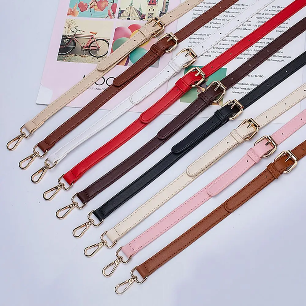 120cm Long Shoulder Bag Strap PU Leather Bag Handles DIY Replacement Purse Handle for Handbag Belts Strap Bag Accessories