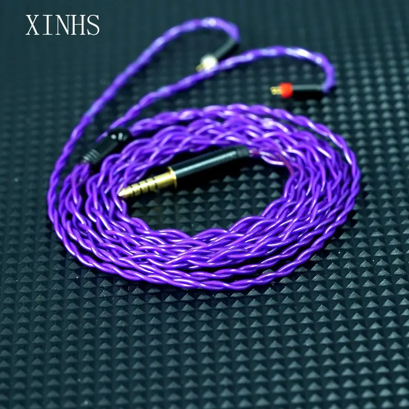 

XINHS S108 4-Core 6N Single Crystal Copper LITZ Coaxial Shielded HIFI Upgrade Cable mmcx/qdc/0.78 2pin/ie900