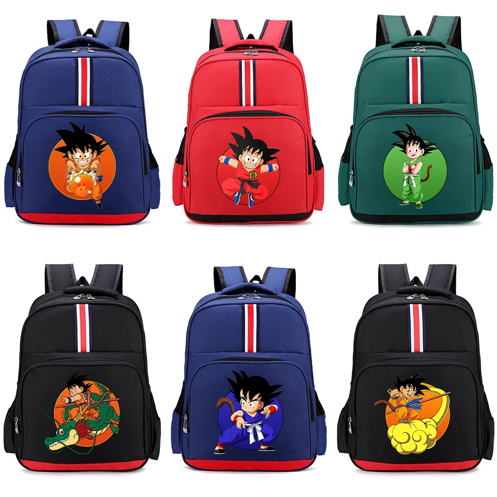 Dragons Ball Kindergarten Backpack Son Goku Student Backpack Coach Bag Cute Anime Kids Backpack Schoolbag Boys Birthday Gifts