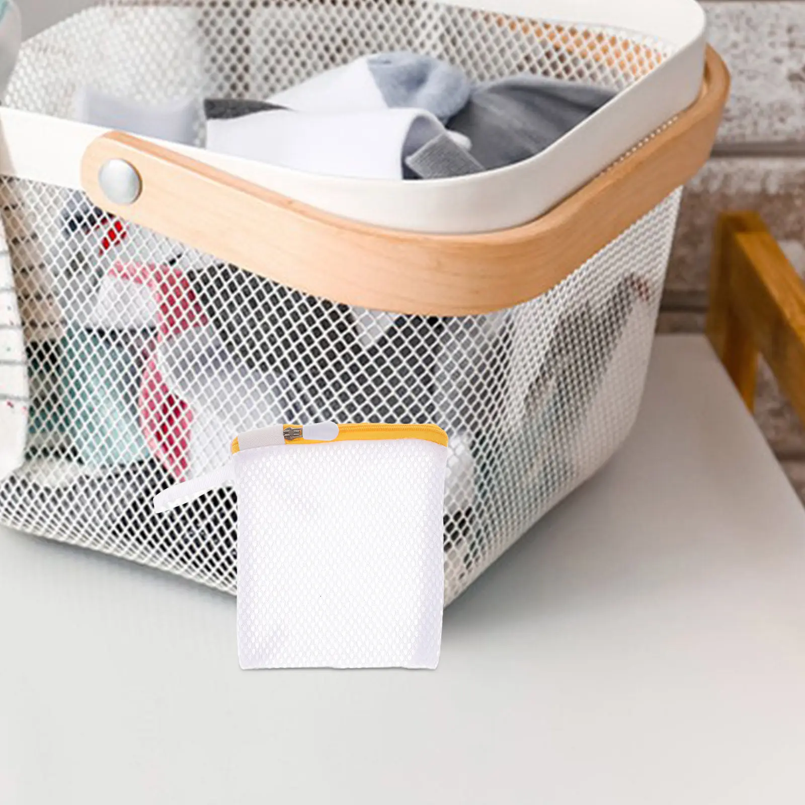 6Pcs Ultra Fine Mesh Laundry Bag Set for Gentle Washing Machine Cycle Protect Bras Underwear Lingerie Foldable Compact Travel