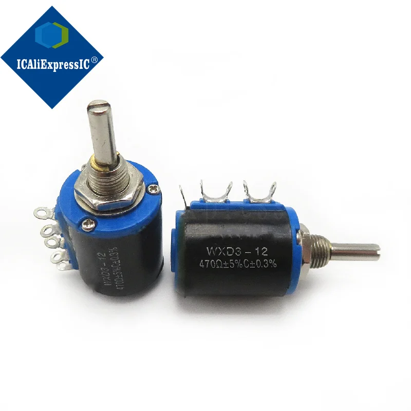 1PCS WXD3-12-1W 100 220 470 1K 2K2 3K3 4K7 10K 22K 33K 47K Ohm 100R 220R 470R 2.2K 3.3K 4.7K WXD3-12 1W Potentiomètre transporteurs iné