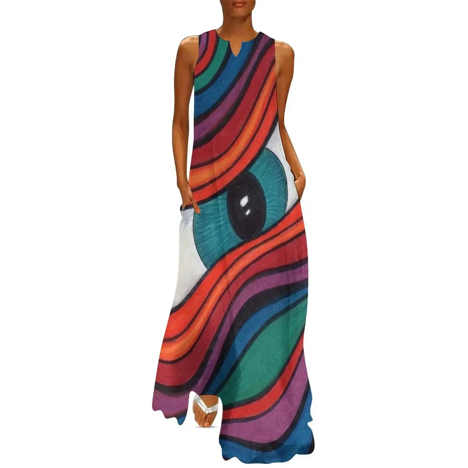 

Eye Can See You Long Dress women's evening dresses evening dress Dress woman summer woman 2025