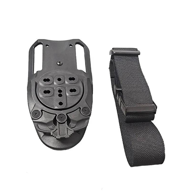 Pistol holster adapter, quick locking system platform, 360-degree basic adaptation, quick release modular design