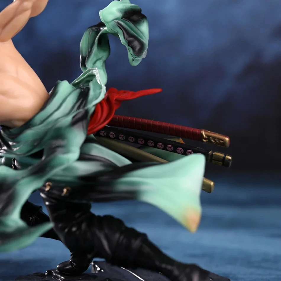 10cm One Piece Anime Figur GK Roronoa Zoro Dreiklingen-Sa-maximum Manga Anime Statue Actionfigur Sammlerstück Modell Kinderspielzeug – Detail 8