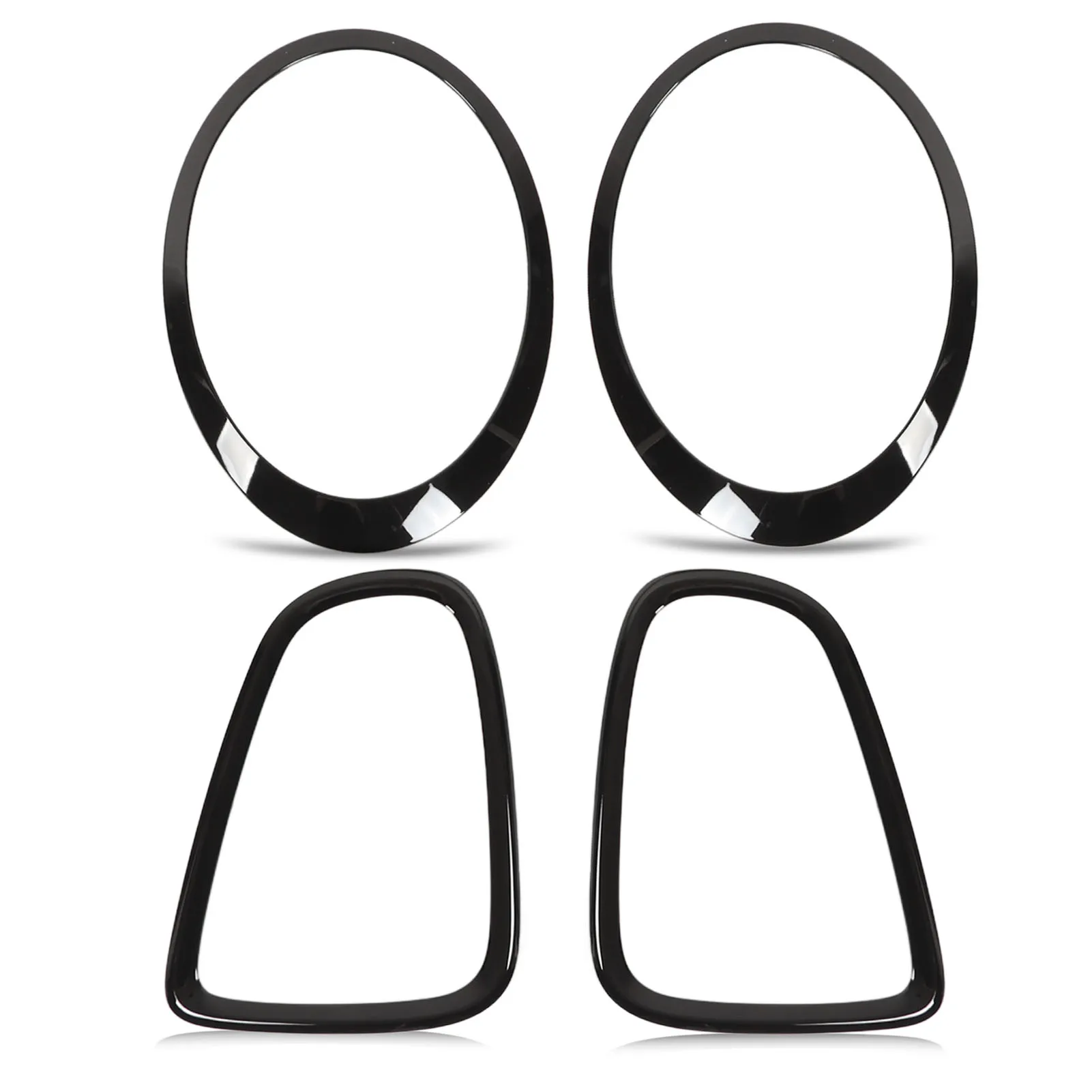 

Taillight Guard Headlight Bezel Cover Professional Taillight Frame Trim High Accuracy for Mini R56 R57 R58 R59 S JCW 2007‑2015.