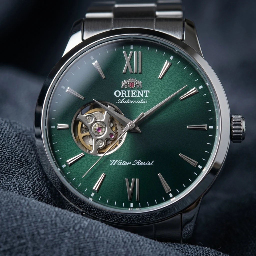 Lüks Orient Erkek 40MM İskelet - Open Heart Watch incelemesi ve fiyatı