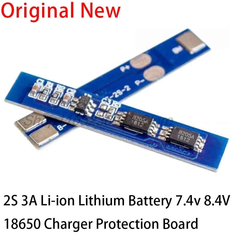 10PCS 2S 3A Li-ion Lithium Battery 7.4v 8.4V 18650 Charger Protection Board bms pcm for li-ion lipo battery cell pack