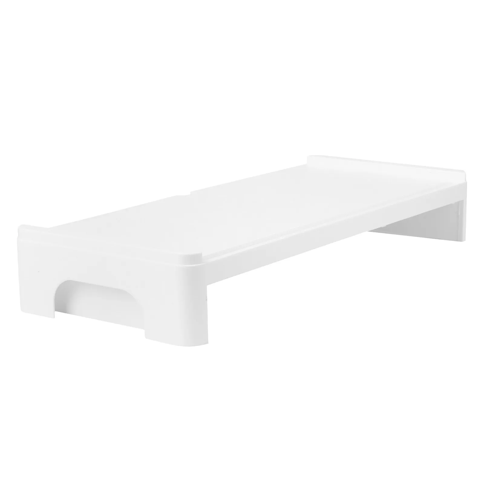 

1Pcs Monitor Riser Elevated Display Shelf for Computer Desktop Organization Strong Plastic Stand Holds Keys Glasses Stationery