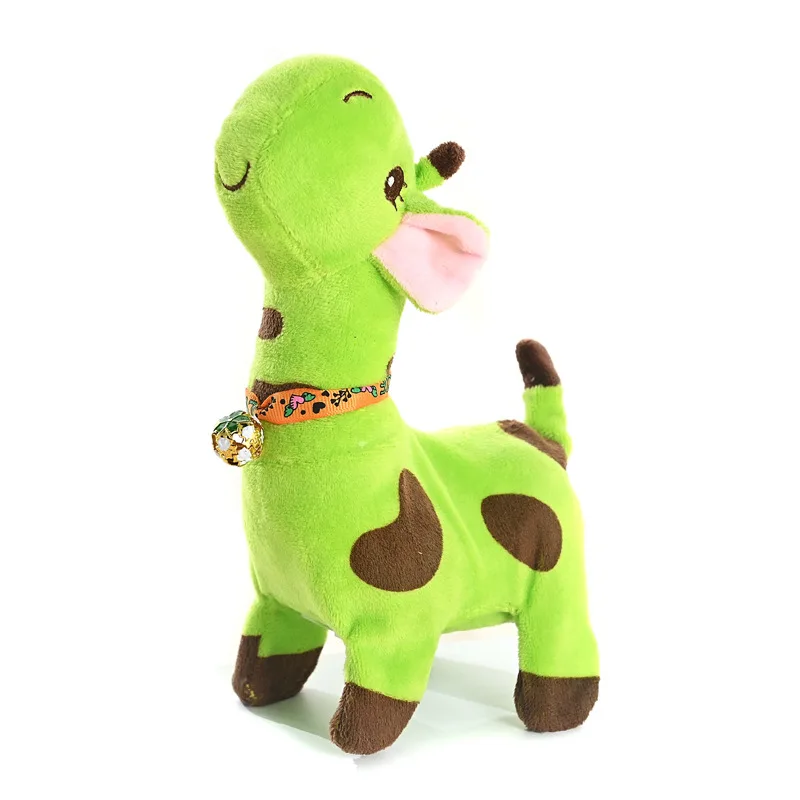 Juguetes eléctricos de simulación para niños, jirafa linda, juguetes de peluche para mascotas con música para caminar, juguetes de rompecabezas para