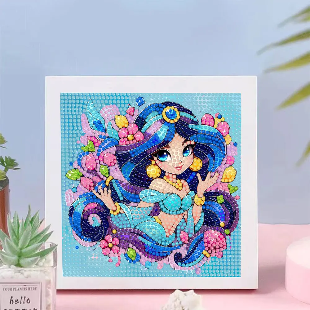 ديزني الماس اللوحة الجديدة 2025 الأميرة إلسا ريبونزيل كامل الماس الفسيفساء الفن 5D DIY عبر عدة خياطة ديكور المنزل مع الإطار #5